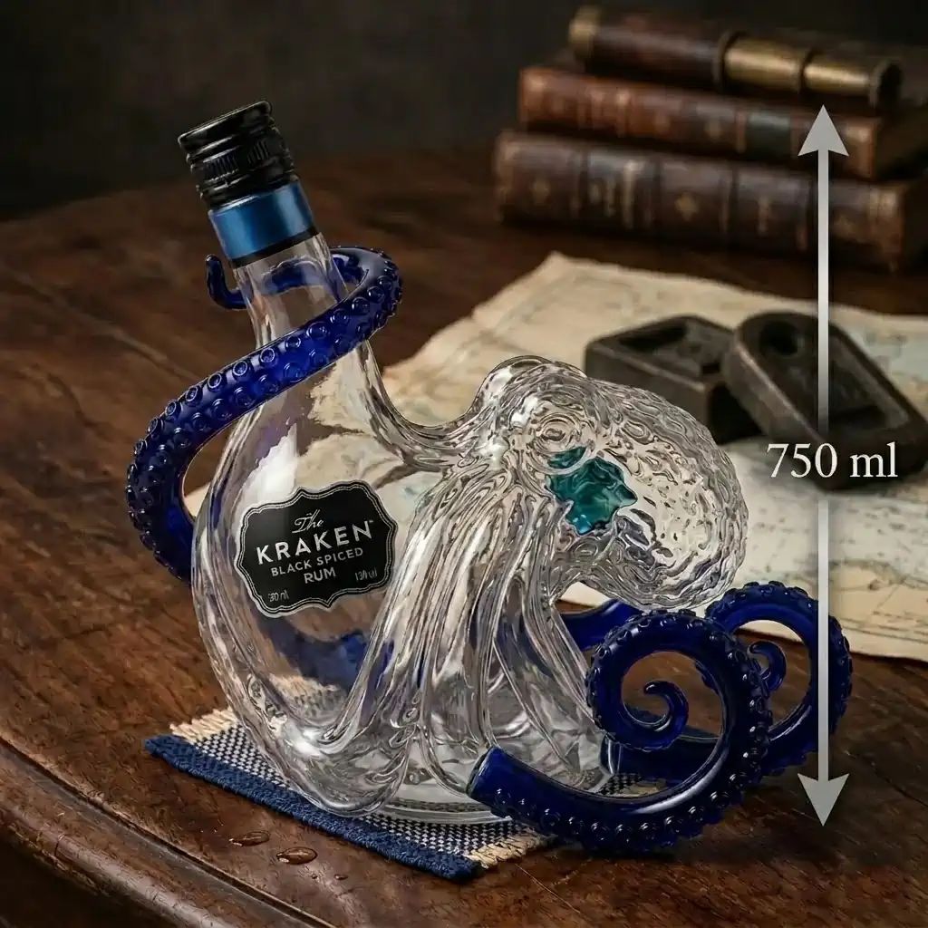 The Kraken Rum Edition 3d Octopus 750ml Bottle