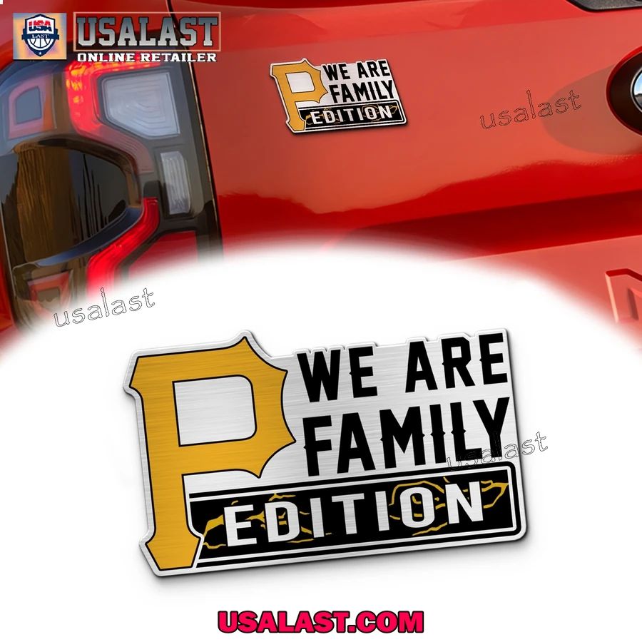 Pittsburgh Pirates Edition Engraved Car Name Badge