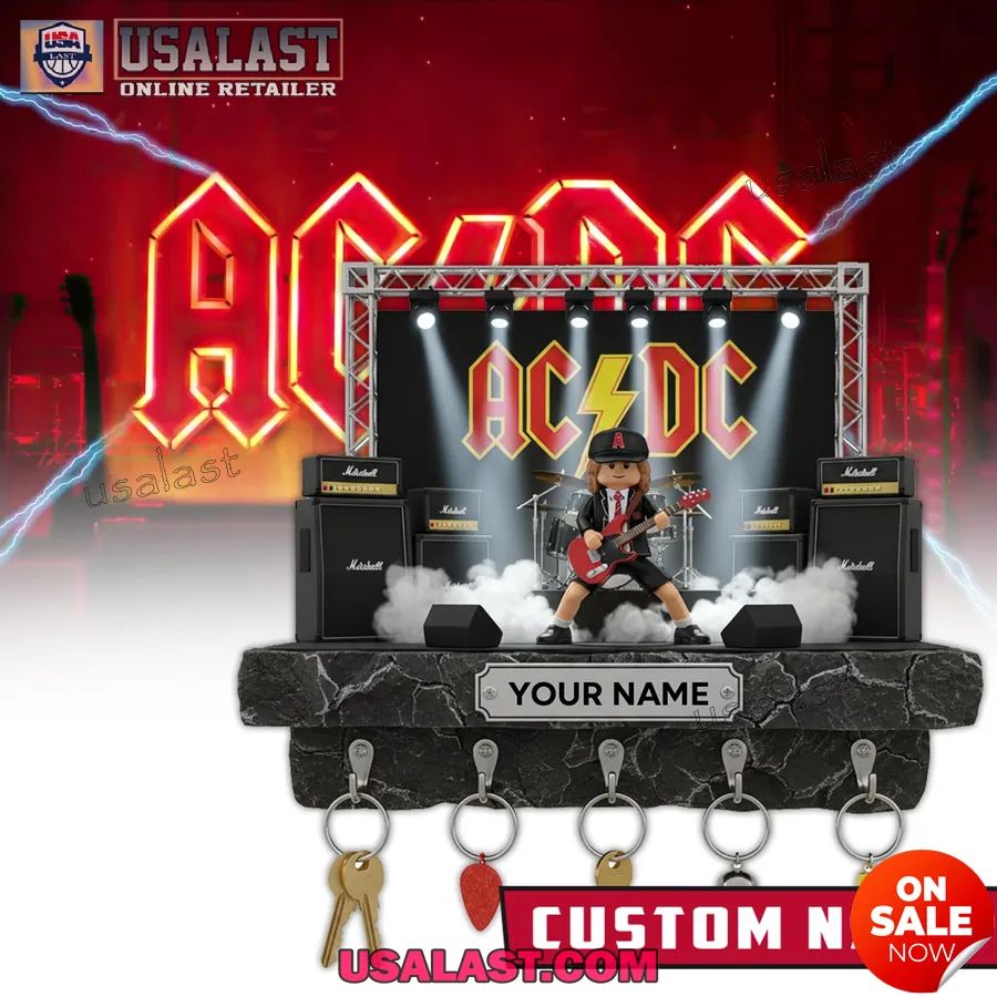 Personalized AC/DC Custom Wall Key Holder