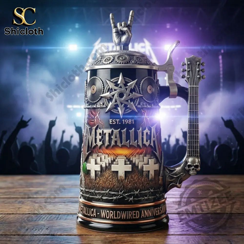 Metallica Band Worldwired Beer Stein