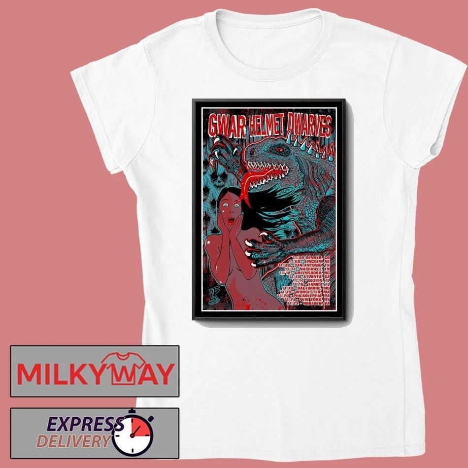 GWAR, Helmet and Dwarves November 2025 Poster shirt