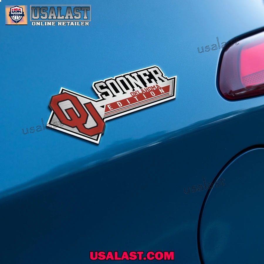 Oklahoma Sooners Edition 3D Car Badge Sticker
