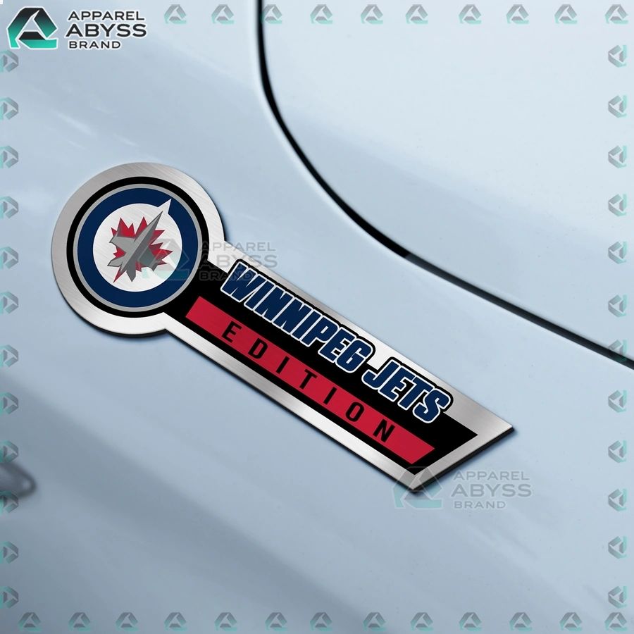 Winnipeg Jets Edition 3D Engraved Car Name Emblem