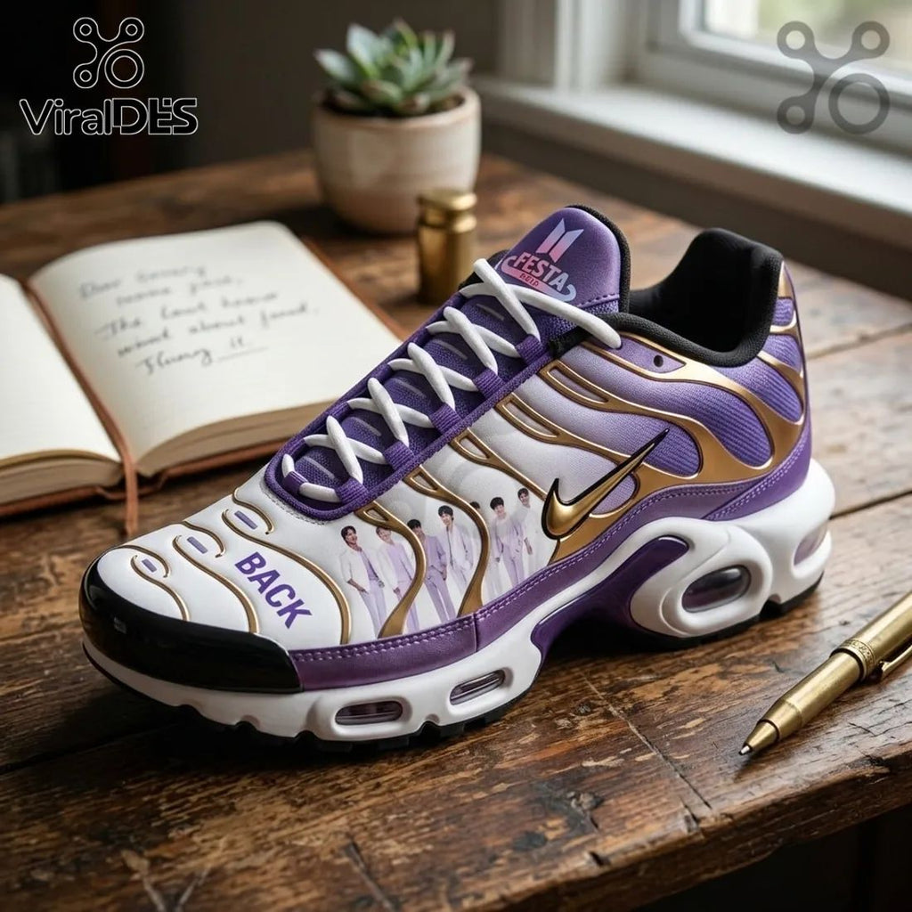 BTS x ARMY Purple Air Cushion Air Max Sport Shoes