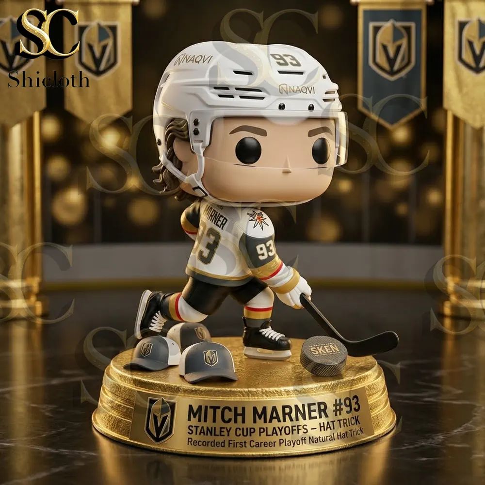Vegas Golden Knights Mitch Marner #93 Stanley Cup Playoffs Hat Trick Funko Pop! Figure