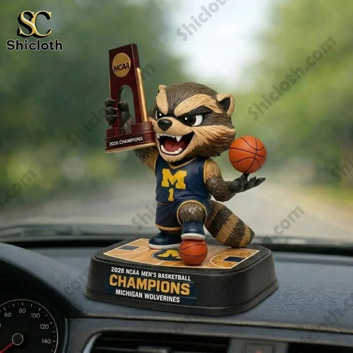 2026 NCAA Champions Michigan Car Dashboard 3D Figurine