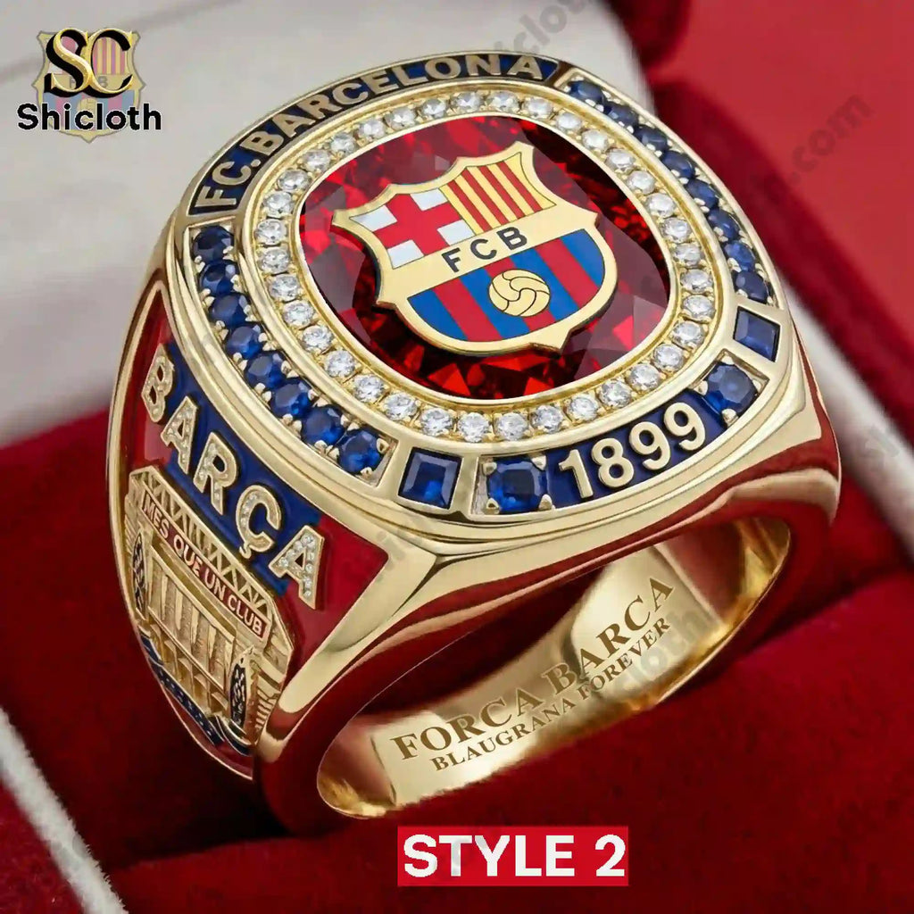 Barcelona FC Est 1899 Championship Custom Rings