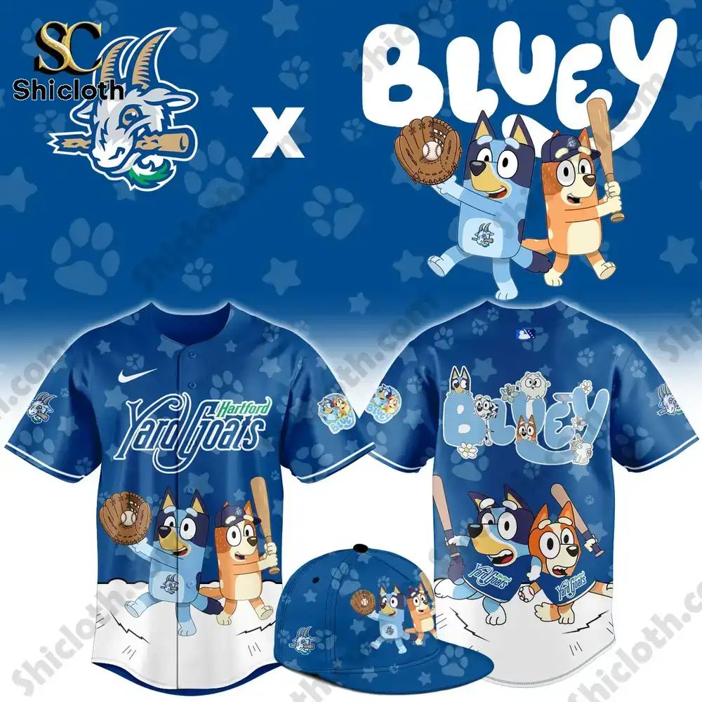 Hartford Yard Goats Bluey Night Game Limited Jersey