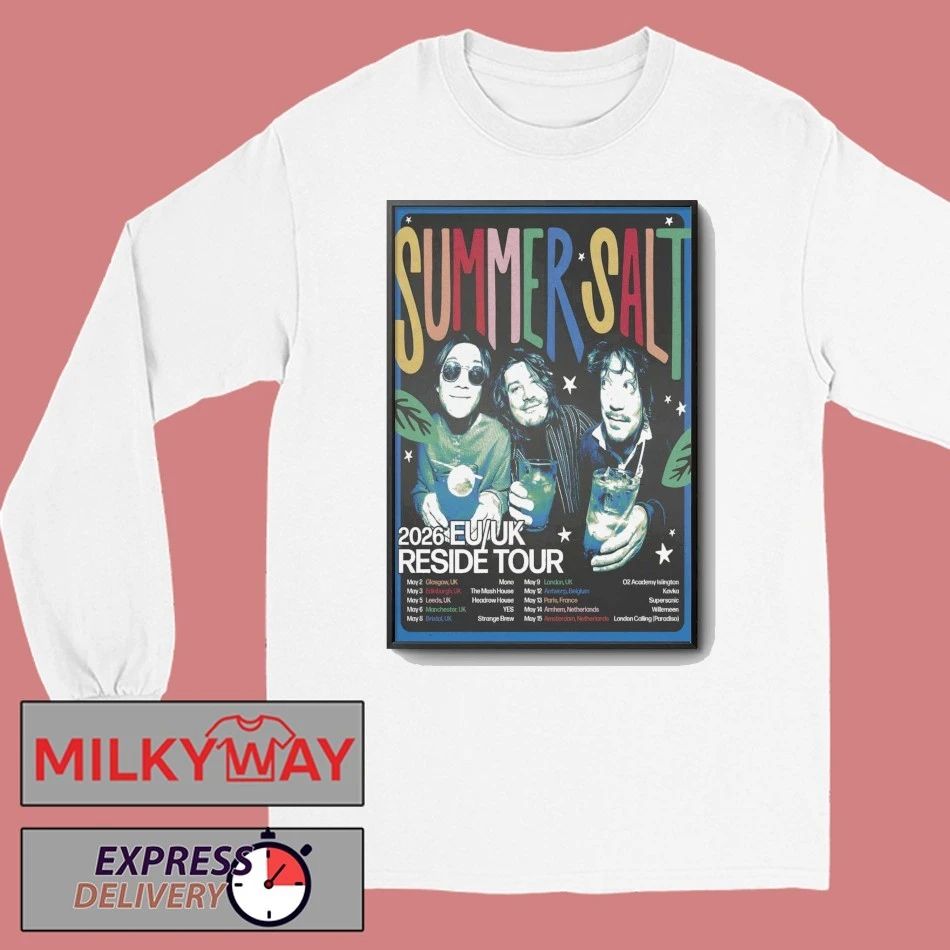Summer Salt 2026 EU-UK Reside Tour Poster shirt