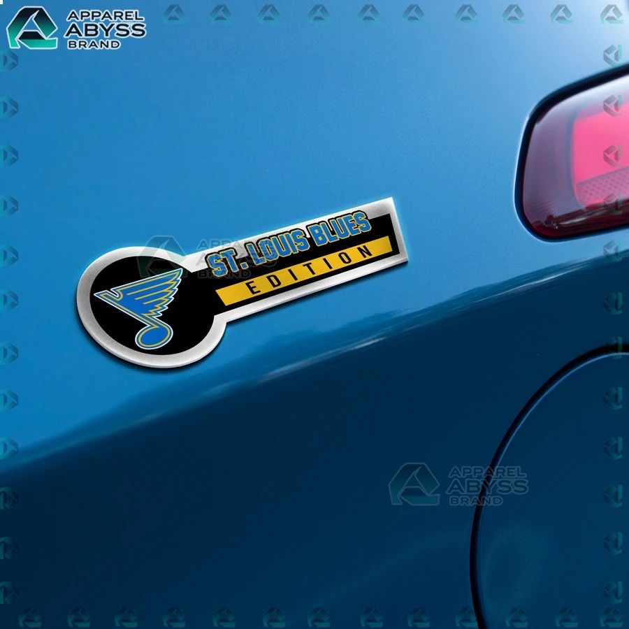St. Louis Blues Edition 3D Engraved Car Name Emblem