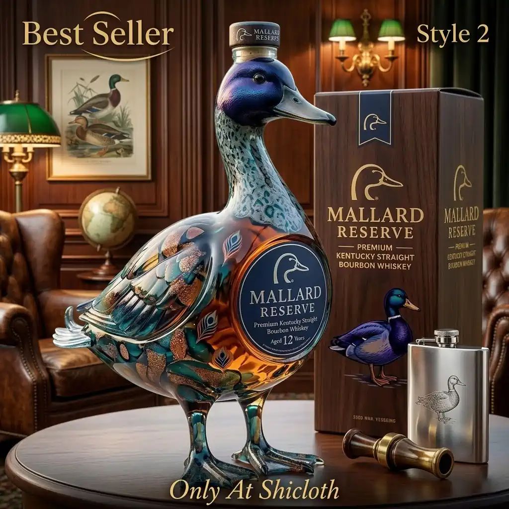Ducks Unlimited 3D Mallard Bourbon Bottle