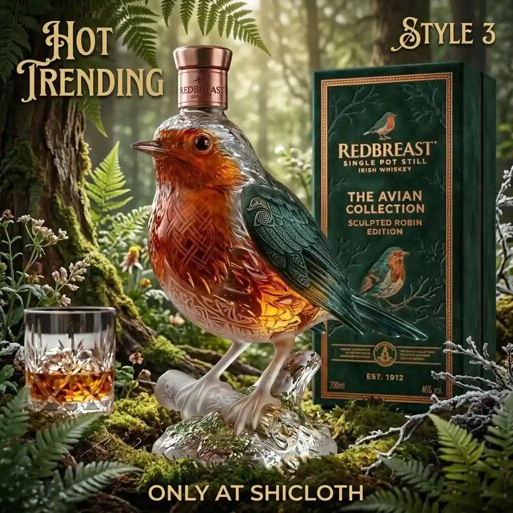Redbreast Single Pot Still Irish Whiskey Sculpted Robin Edition Bottle
