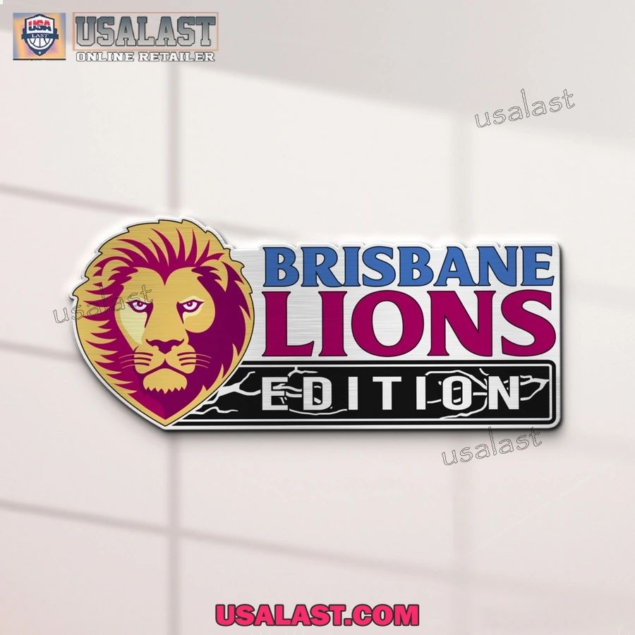 Brisbane Lions Edition Custom 3D Car Badge Sticker
