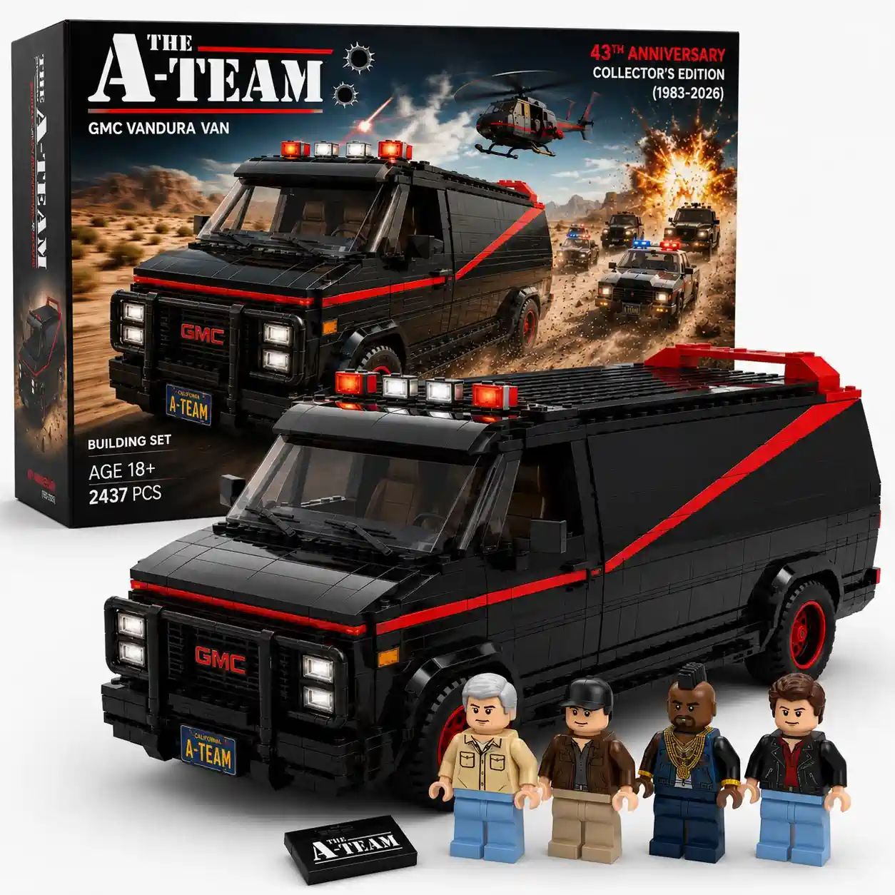 The A-Team 43rd Anniversary Collector Building Brick Set