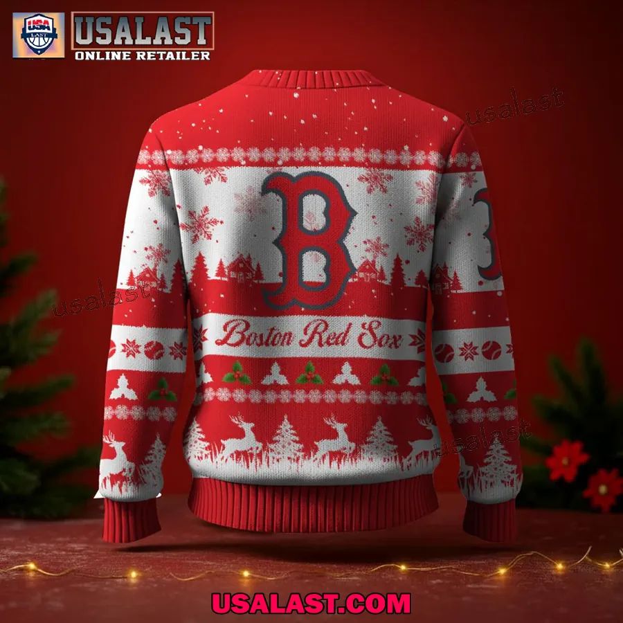 Boston Red Sox Ugly Christmas Sweater Jumper