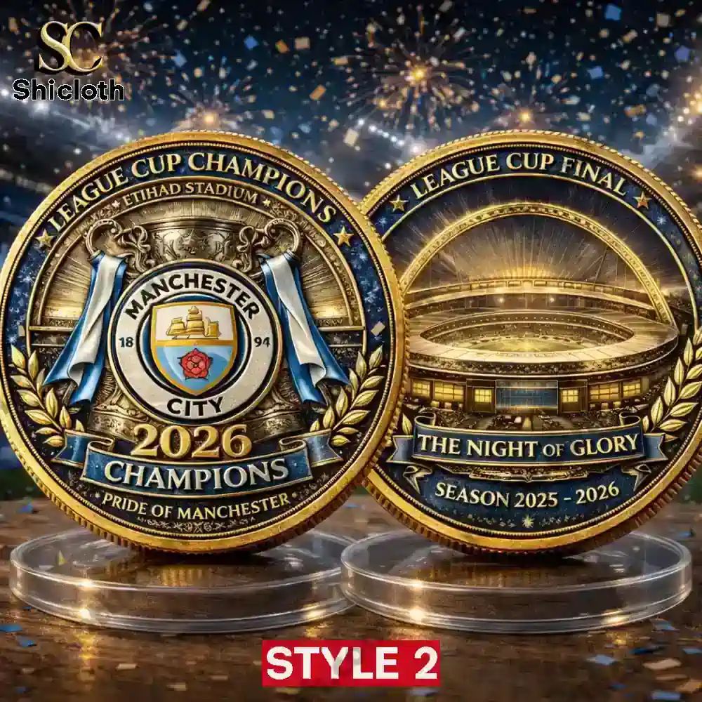 Man City 2026 League Cup Champions Commemorative Coin