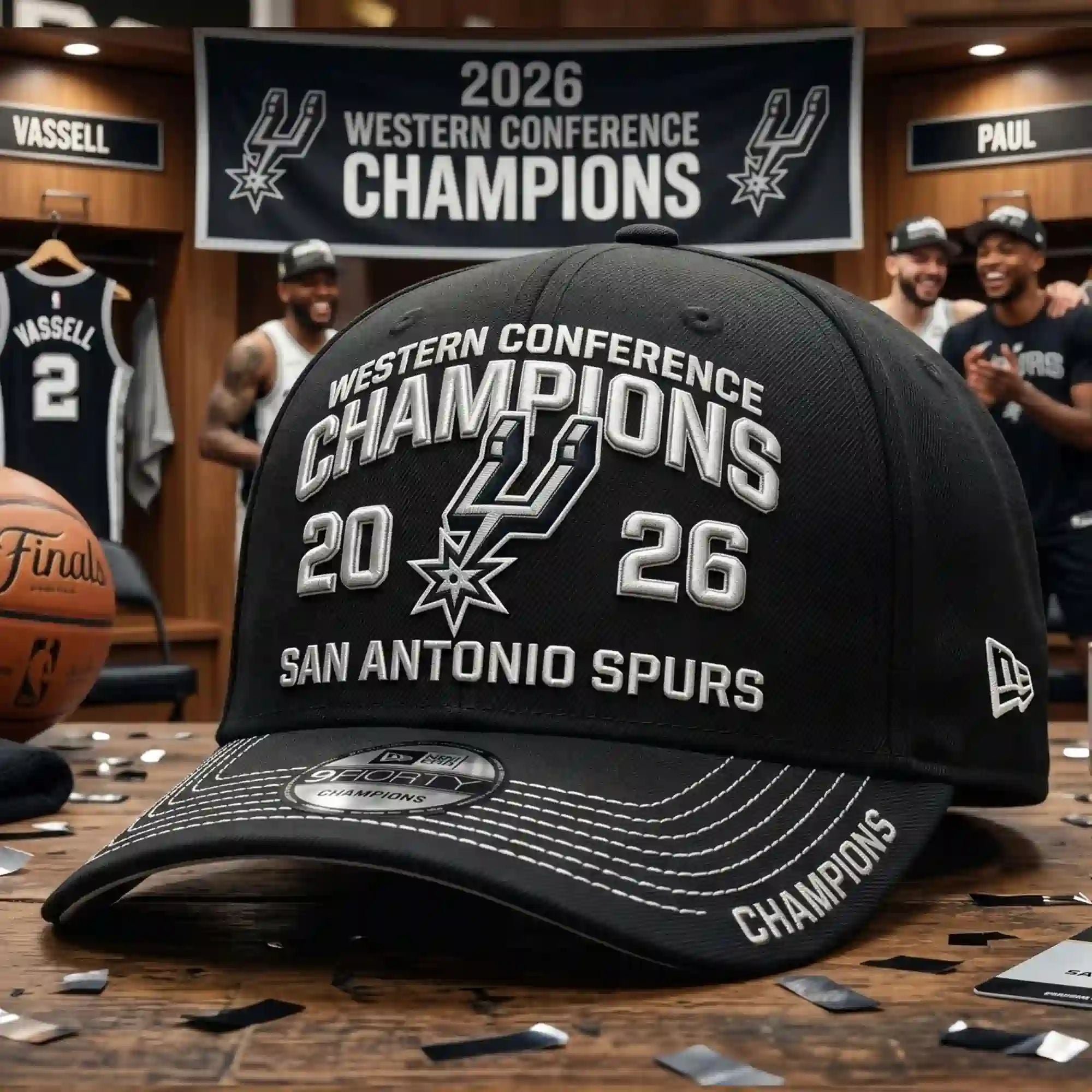 San Antonio Spurs Western Conference Champions 2026 Cap