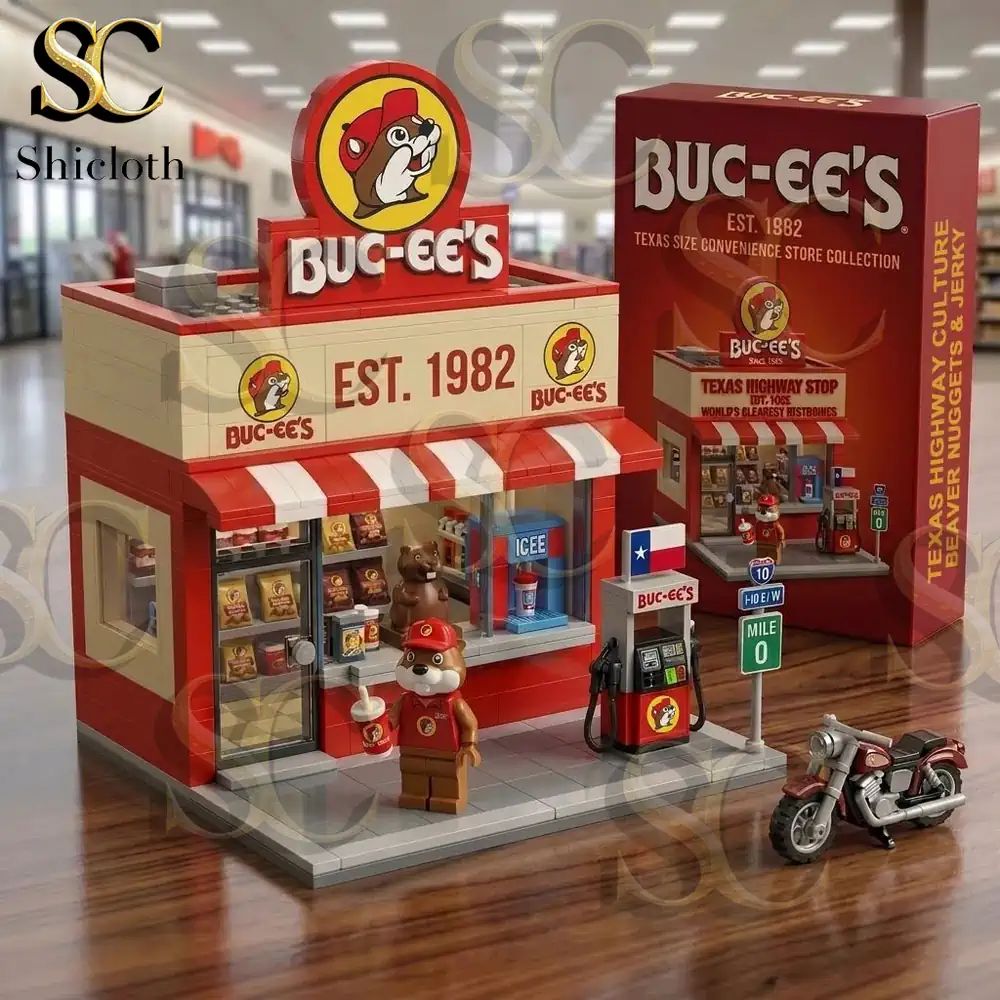 Texas Buc-ee’s Brick Store Building Set