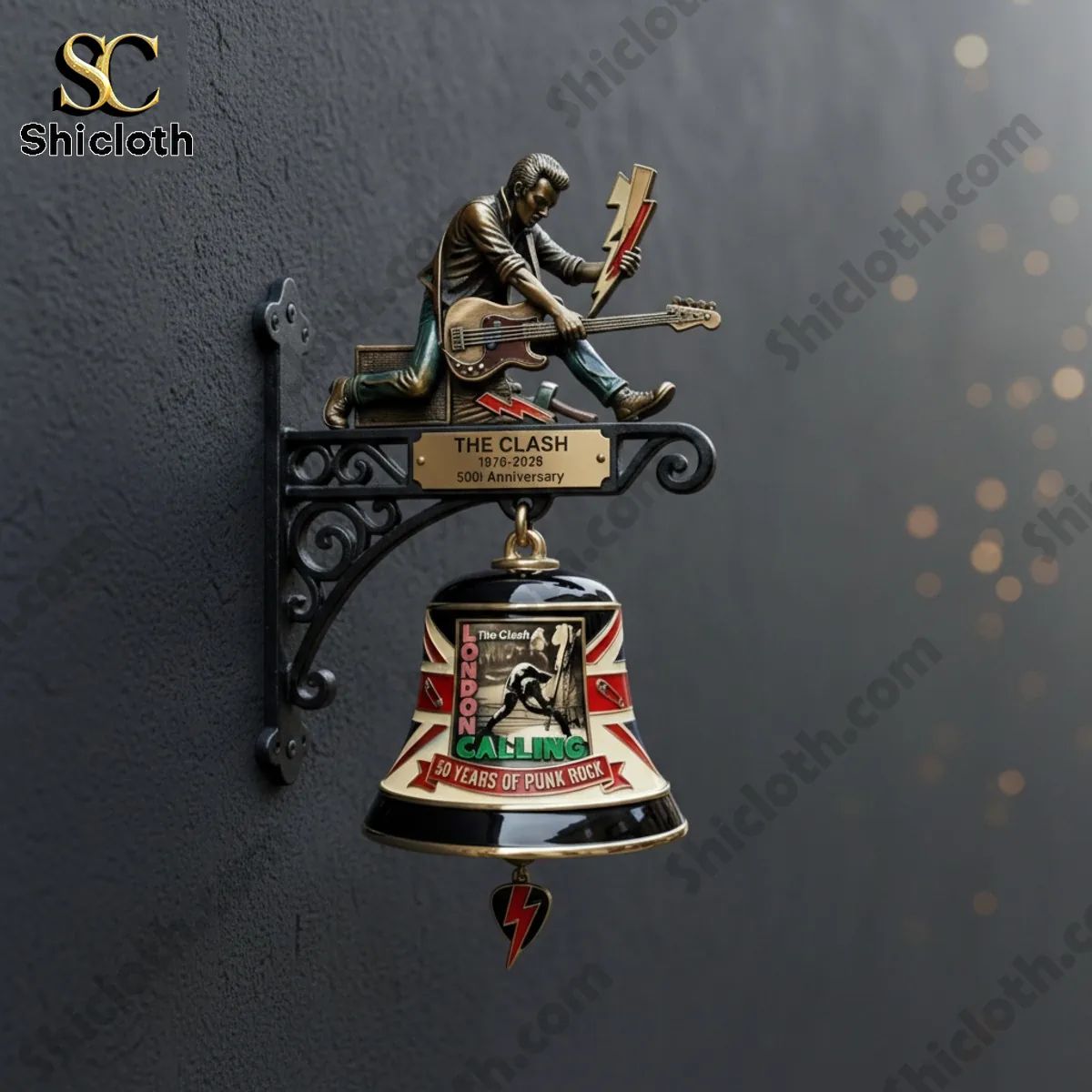 The Clash 1976-2026 50th Anniversary 3D Commemorative Wall Bell