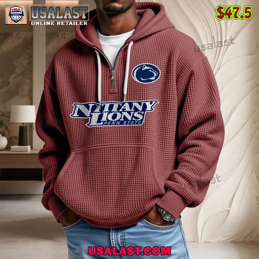 Penn State Nittany Lions Waffle Half Zip Hoodie