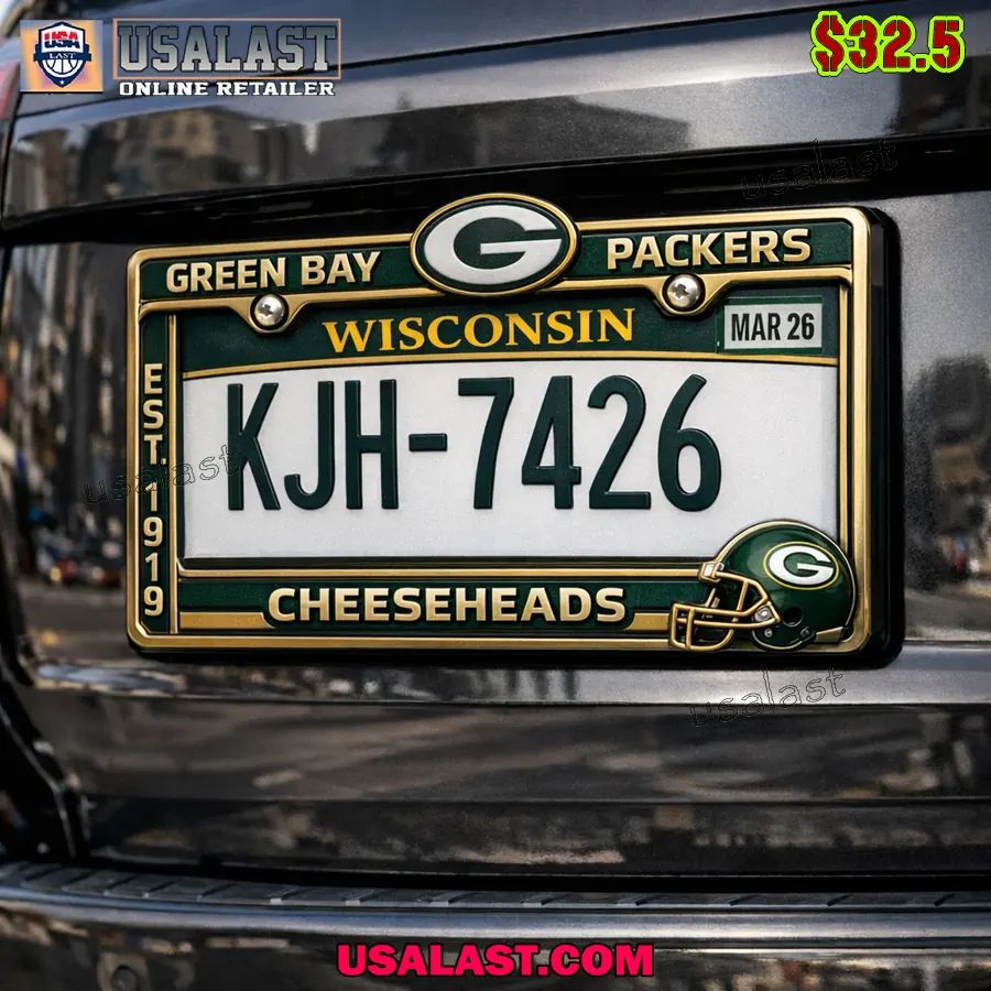 Green Bay Packers Limited Edition License Plate Frame