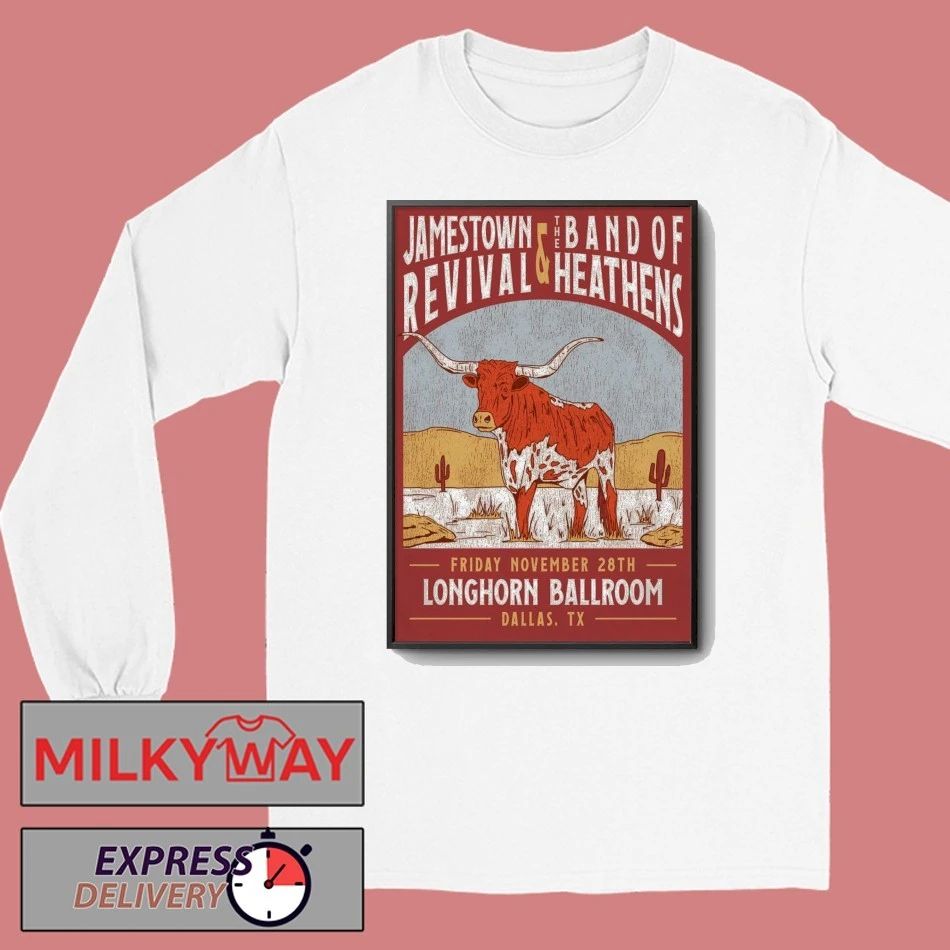 Jamestown Revival And The Band Of Heathens Tour Dallas TX On Nov 28 2025 Poster shirt