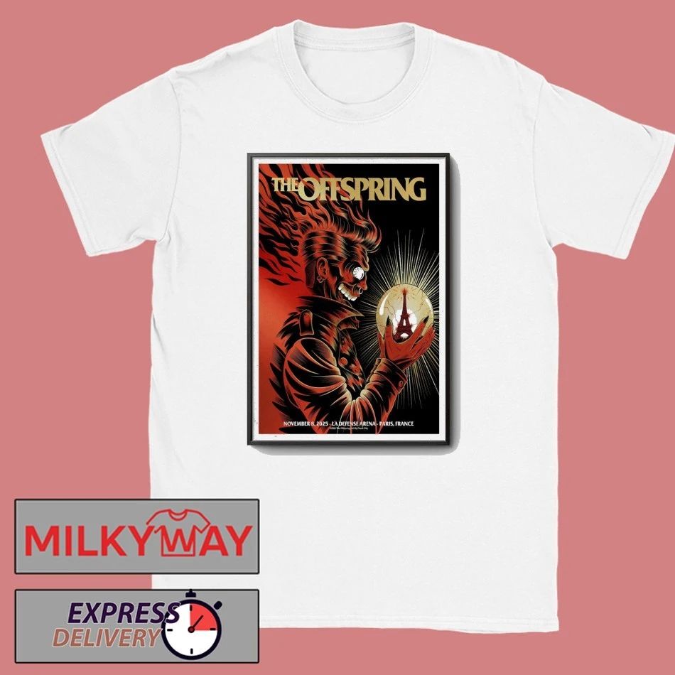 The Offspring Tour 2025 Paris La Défense Arena Nanterre France Poster shirt