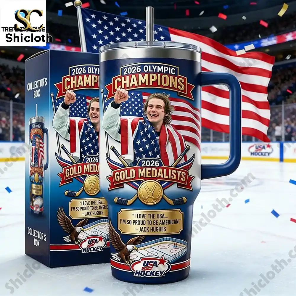 Jack Hughes The 2026 Usa Hockey Gold Medalist Commemorative Tumbler
