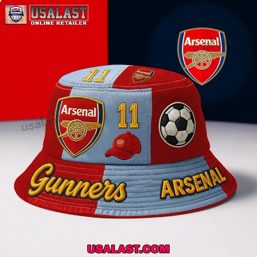 Personalized Arsenal Gunners Bucket Hat