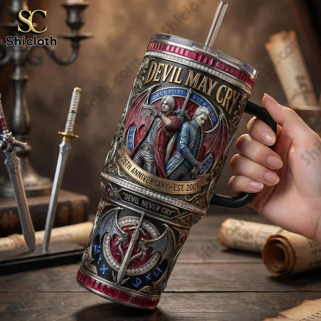 Devil May Cry 25th Anniversary 40oz Yeti Tumbler With Handle