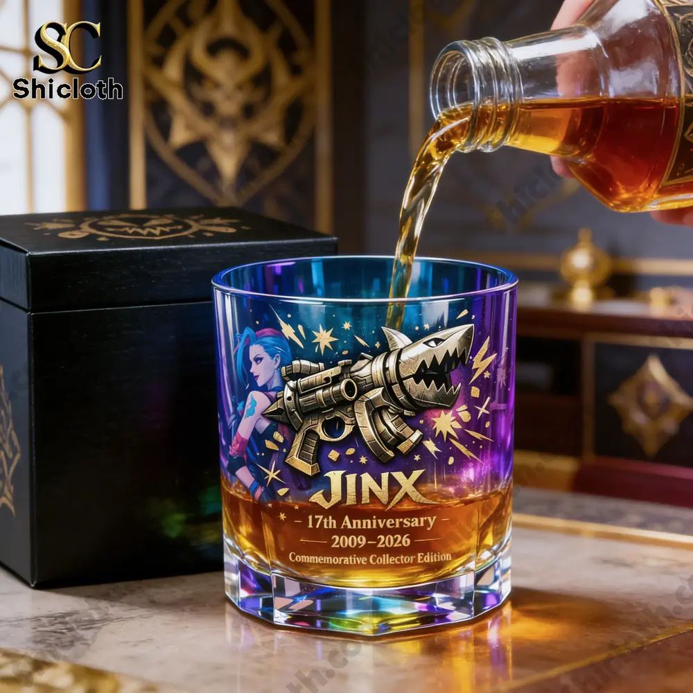League of Legends Jinx 17th Anniversary Commemorative Collector’s Glass