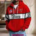 Tampa Bay Buccaneers Waffle Half Zip Hoodie