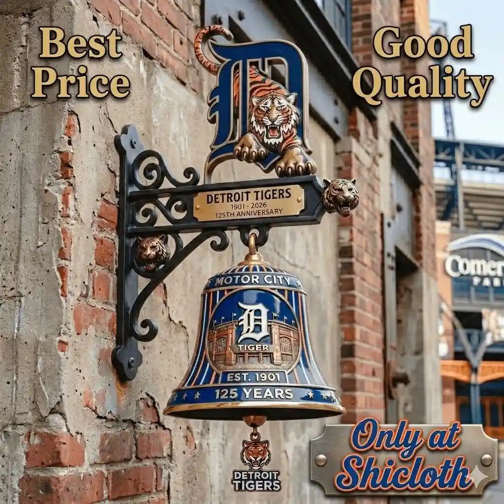 Detroit Tigers 125th Anniversary Wall Bell