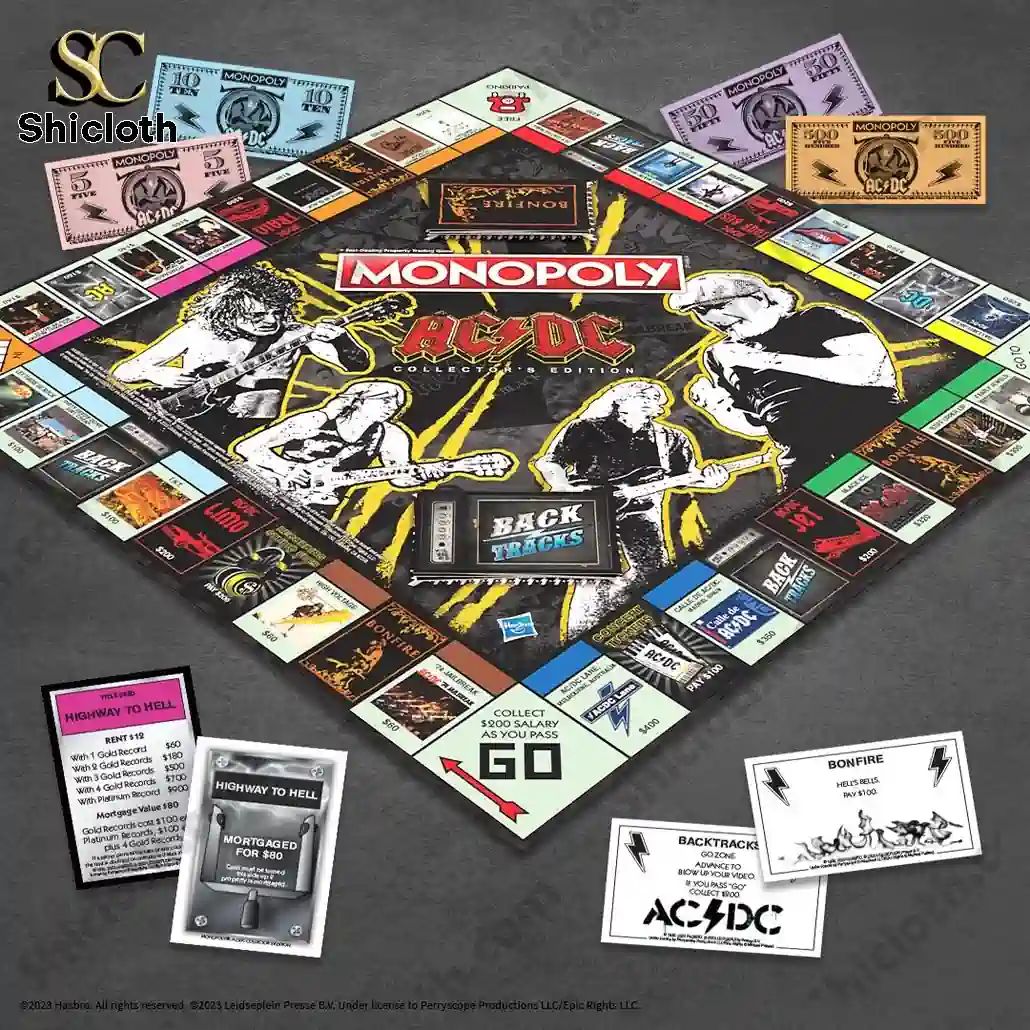 ACDC Back in Black Edition Monopoly Game