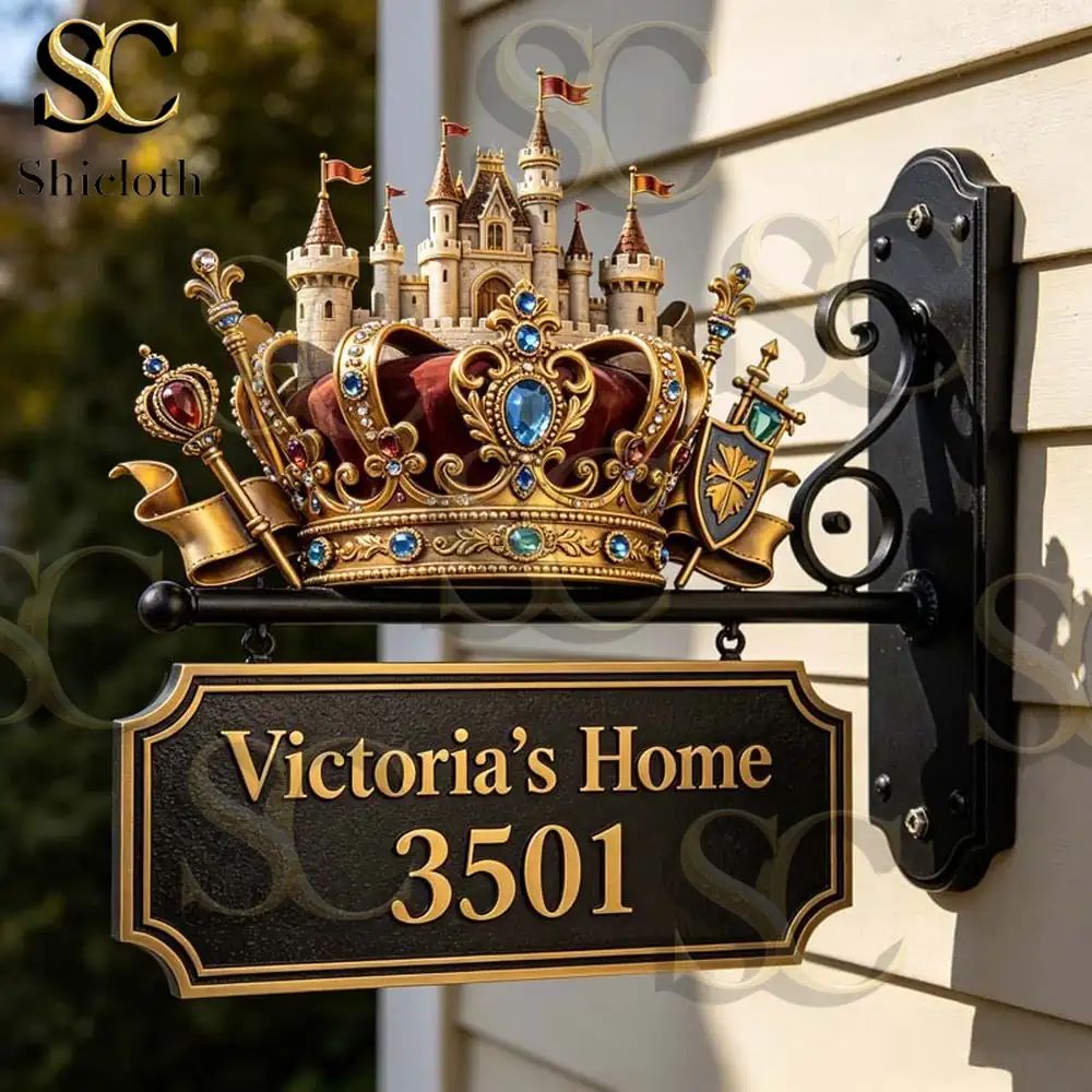 Crown Royal Custom Name Themed Door Sign