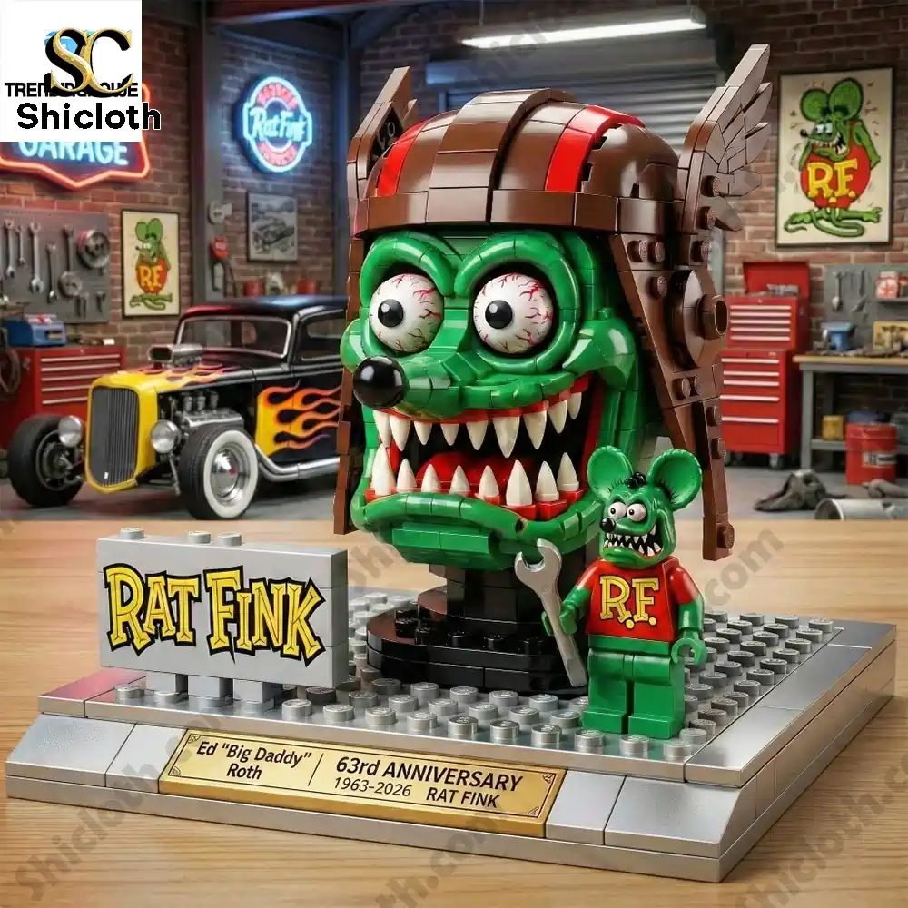 Ed Big Daddy Roth Rat Fink 63Rd Anniversary Brick Block Set 2026