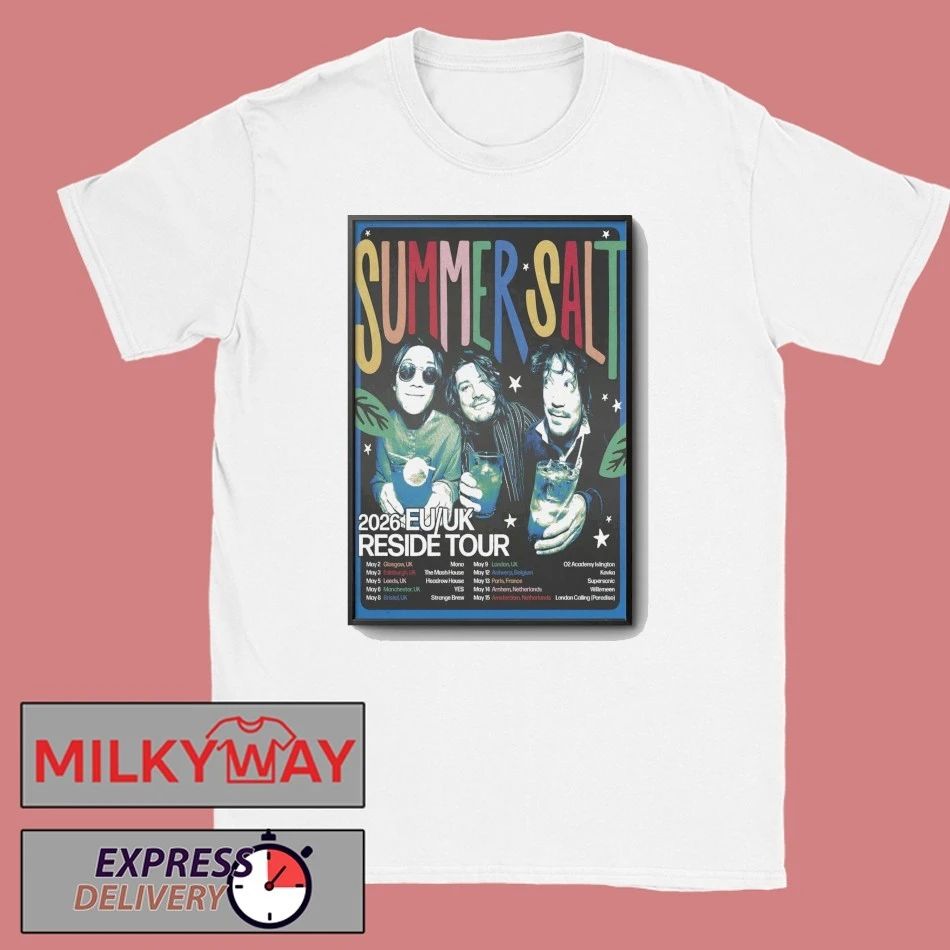 Summer Salt 2026 EU-UK Reside Tour Poster shirt
