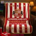 Sunderland AFC The Black Cats Match Day Blanket
