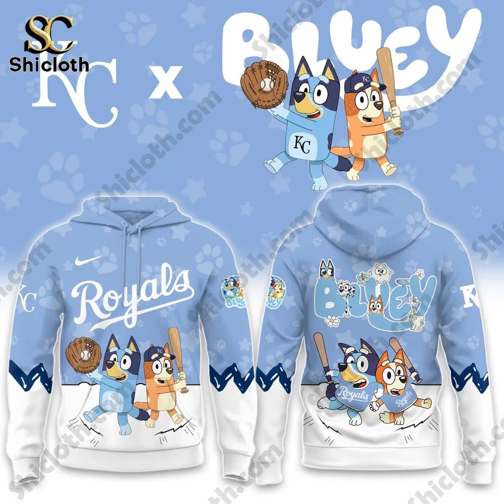 Kansas City Royals x Bluey Night Baseball 2026 Hoodie