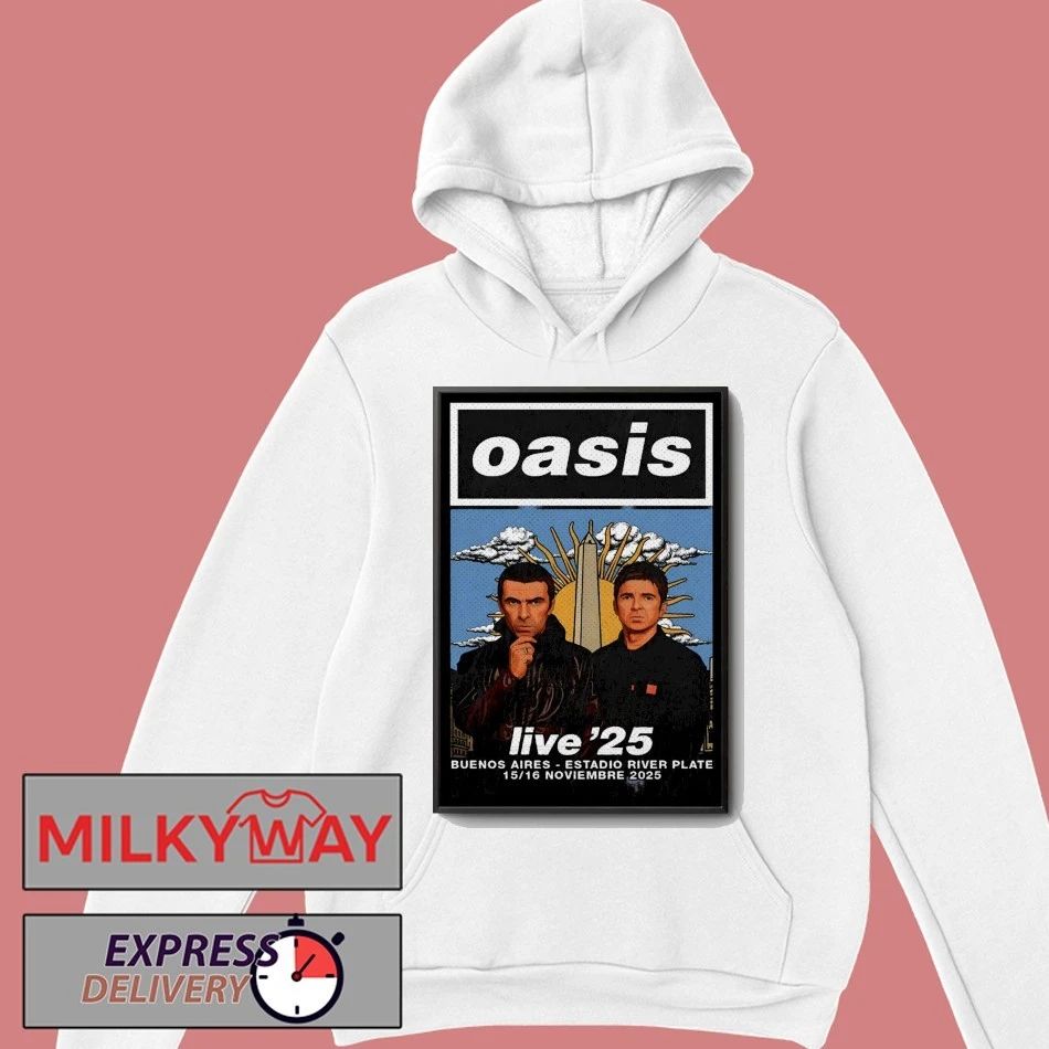 Oasis 11 15-11 16 2025 Estadio Monumental Buenos Aires Argentina Poster shirt