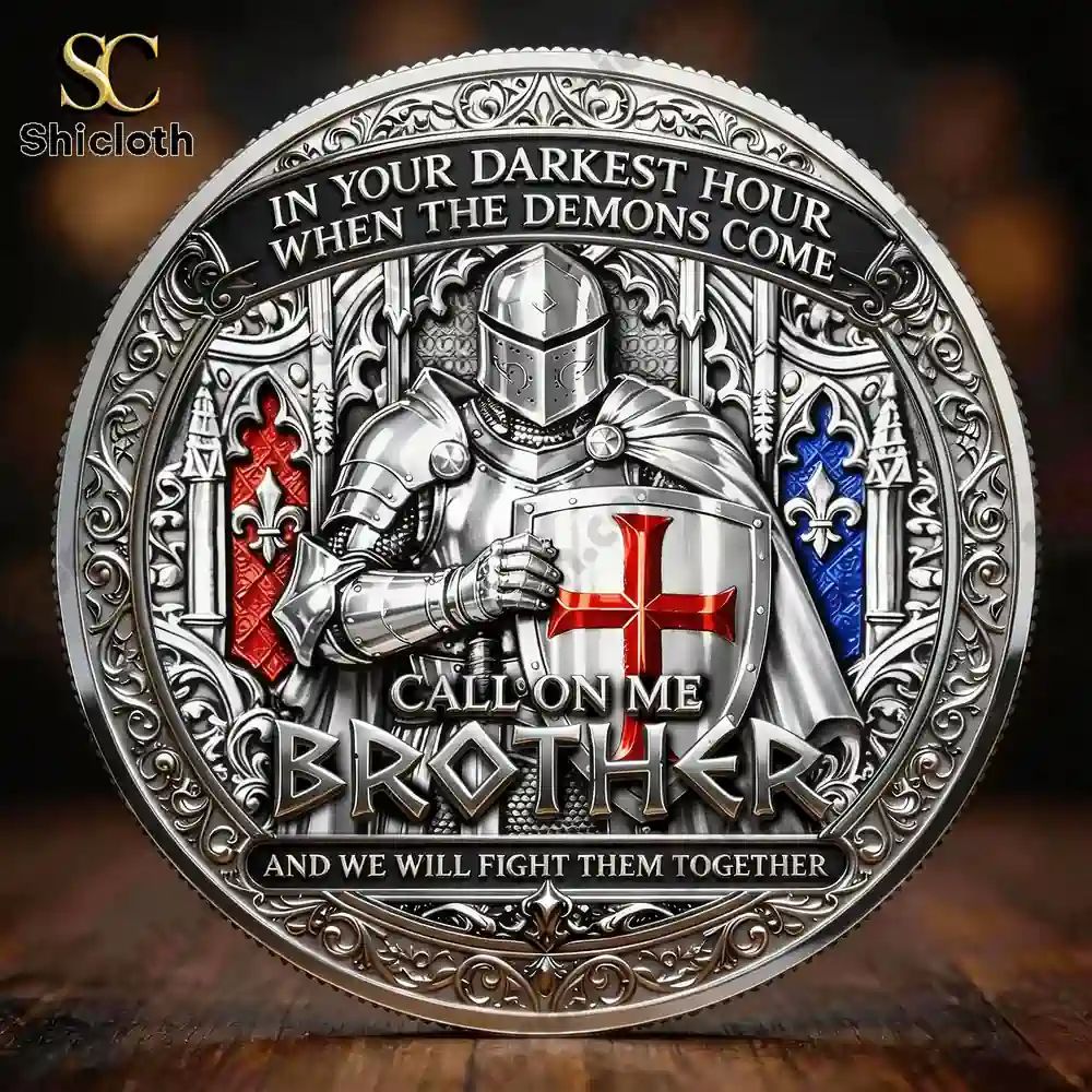 Brotherhood of Knights Call on Me Brother Commemorative Coin