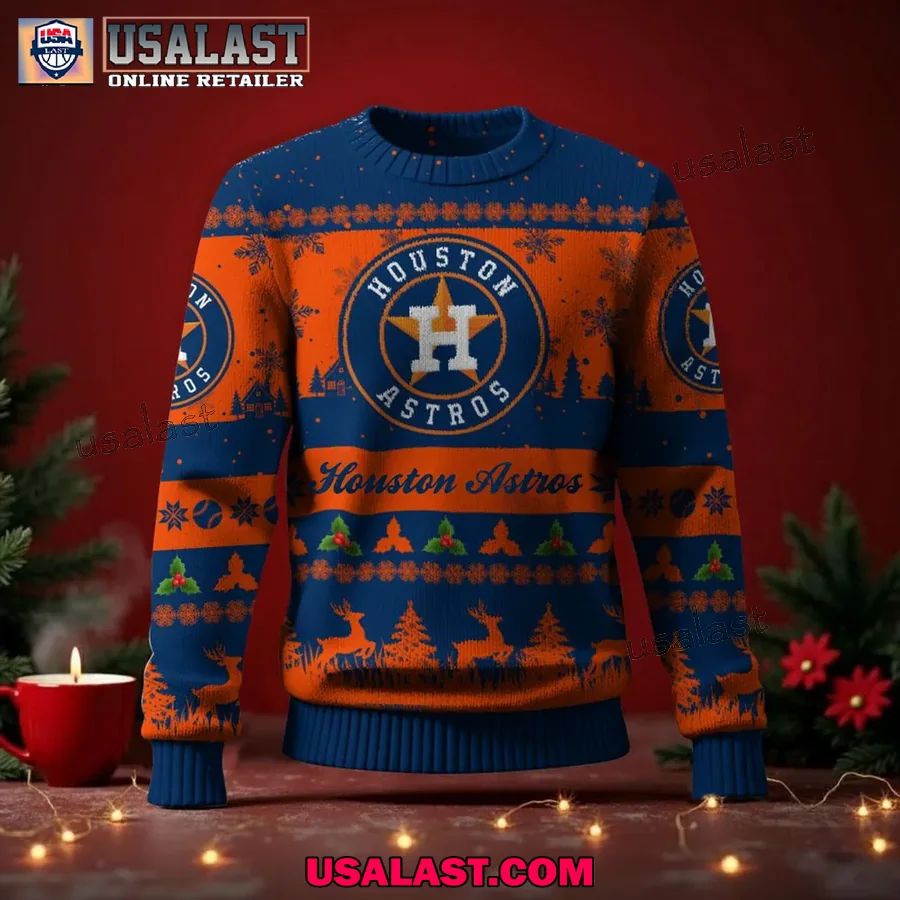 Houston Astros Ugly Christmas Sweater Jumper