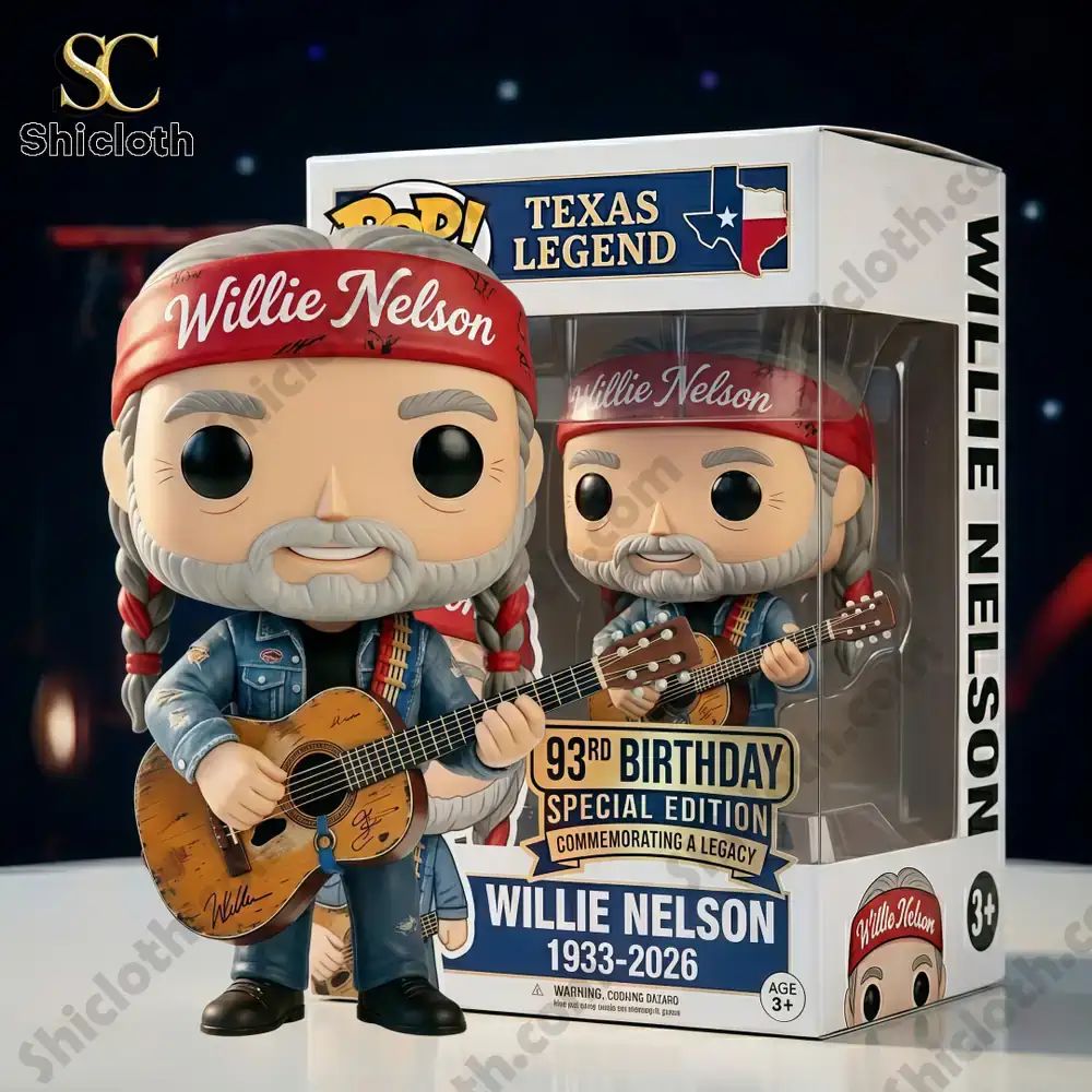 Texas Legend Willie Nelson 93rd Birthday Pop! Figure