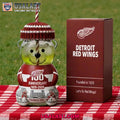 Detroit Red Wings 100th Anniversary Collectible Bear Glass Cup