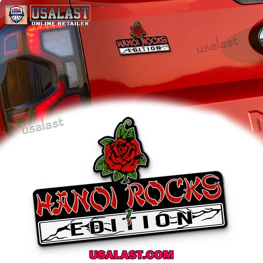 Hanoi Rocks Edition 3D Engraved Car Emblem Badge