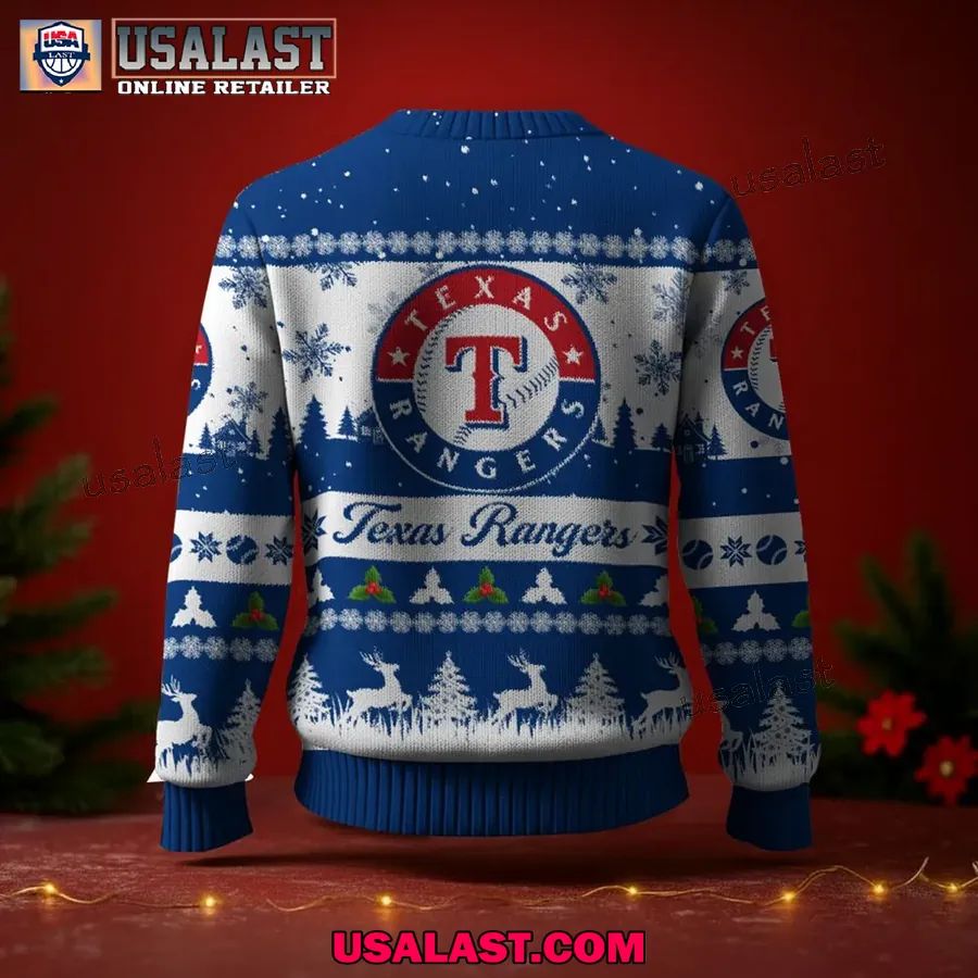 Texas Rangers Ugly Christmas Sweater Jumper