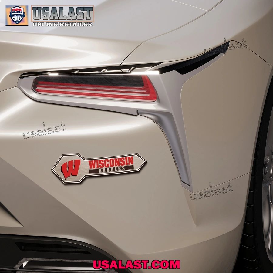 Wisconsin Badgers Edition 3D Car Badge Sticker