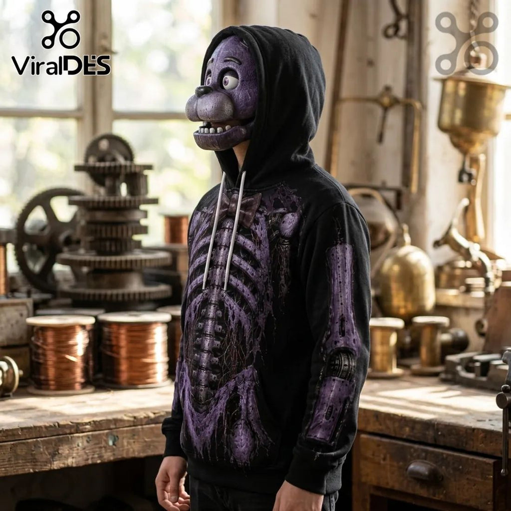 Five Nights at Freddy’s Purple Mechanical Skeleton Hoodie