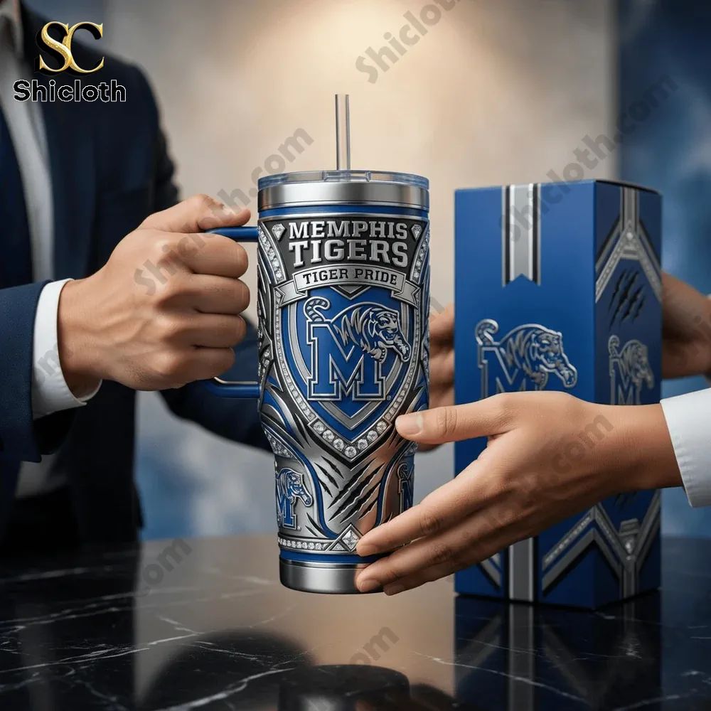 Memphis Tigers 40oz Tervis Tumbler With Handle
