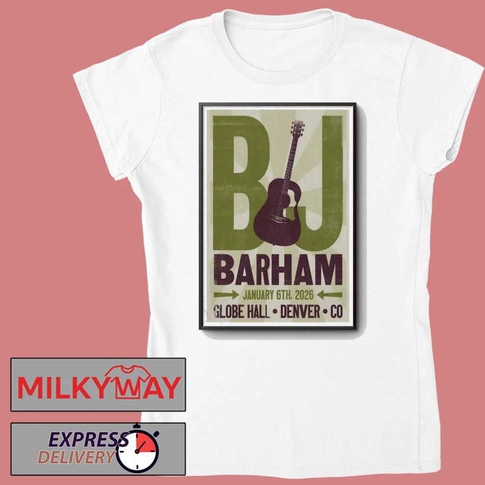 BJ Barham Jan 6 2026 Globe Hall In Denver CO Poster shirt